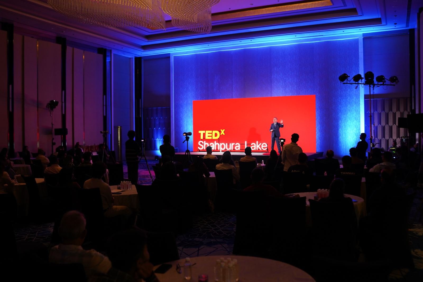 A full house at TEDxShahpura Lake 2026, seen from the back of the hall
